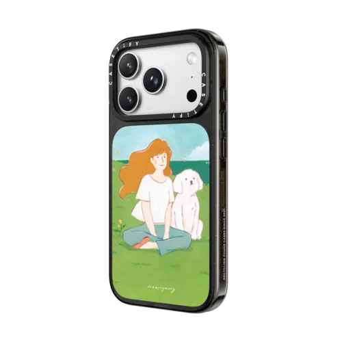 With you 01 by drawingmary | iPhone 18 Pro Max / Impact Case MagSafe Compatible - Glossy / Glossy Black | Image 2