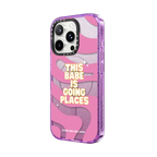 This Babe Is Going Places Phone Case | iPhone 16 Pro Max / Impact Case MagSafe Compatible / Glitter Purple | Image 2