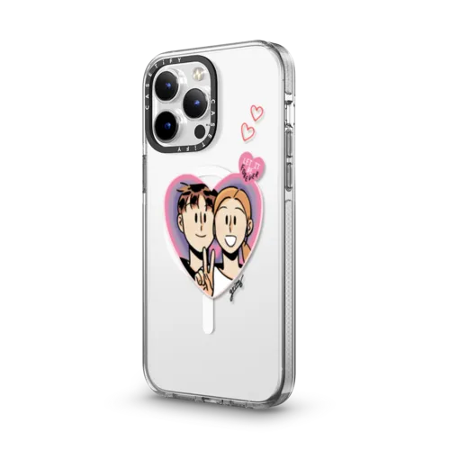 Grim B Heart Case | iPhone 14 Pro Max / Impact Clear Case MagSafe Compatible / Clear | Image 2