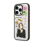 Grim B Thinking about Him Case | iPhone 14 Pro Max / Impact Case / Black | Image 2