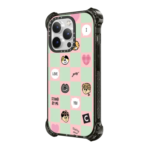 Grim B Checker Case | iPhone 14 Pro Max / Bounce Case MagSafe Compatible / Black | Image 2