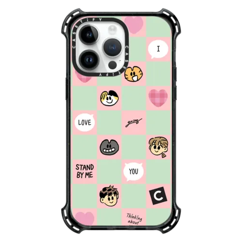 Grim B Checker Case | iPhone 14 Pro Max / Bounce Case MagSafe Compatible / Black | Image 1