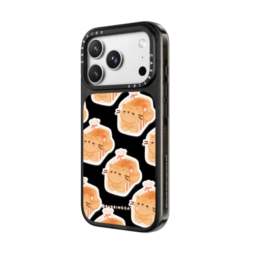 Cat Loaf Print by Purringcatco | iPhone 18 Pro Max / Impact Case MagSafe Compatible - Glossy / Glossy Black | Image 2