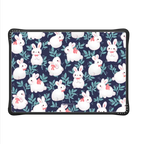 Cool bunnies (Navy) by Purringcatco | MacBook Pro 14-inch (M1 - M5) / MacBook Impact Case / Black | Image 2