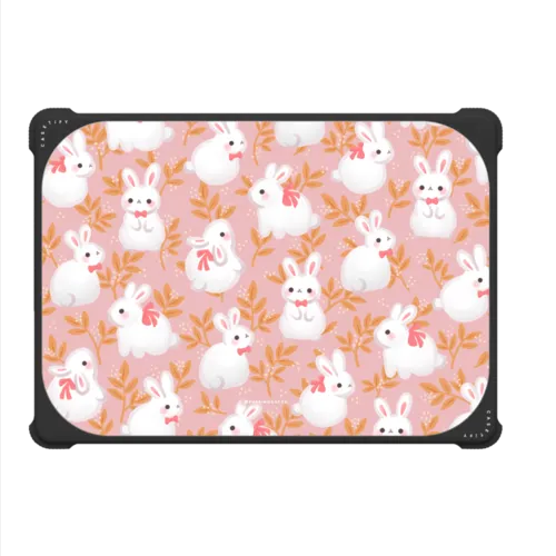 Warm Bunnies by Purringcatco | MacBook Pro 14-inch (M1 - M5) / MacBook Bounce Case / Black | Image 2