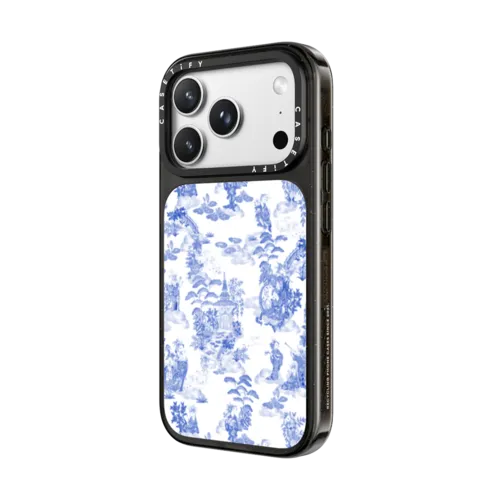 Moon Caravan Toile by Phannapast | iPhone 18 Pro Max / Impact Case MagSafe Compatible - Glossy / Glossy Black | Image 2