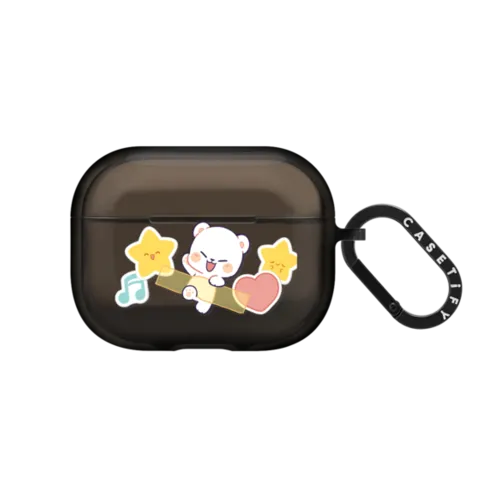 Sticky Milk | AirPods Pro / Earbuds Impact Case / Black | Image 1