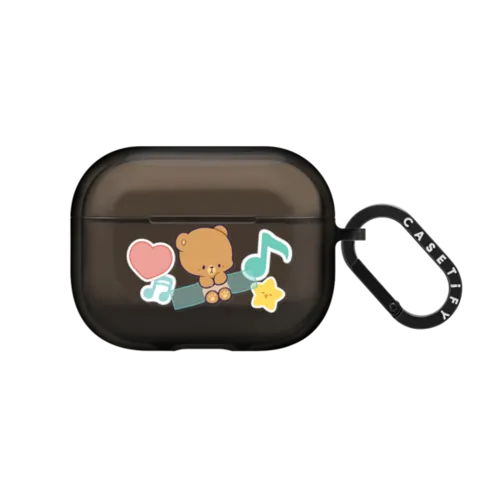 Sticky Mocha | AirPods Pro / Earbuds Impact Case / Black | Image 1