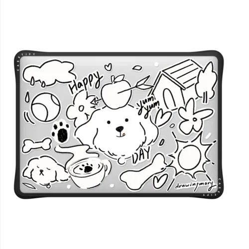 Happy Day 2 by drawingmary | MacBook Air 13-inch (M1 / Intel) / MacBook Impact Case / Black | Image 2