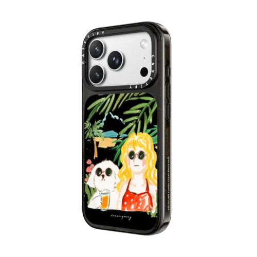 Merry Summer by drawingmary | iPhone 18 Pro Max / Impact Case MagSafe Compatible - Glossy / Glossy Black | Image 2