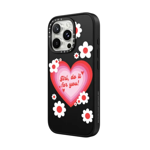 Girl Do It for You Phone Case | iPhone 16 Pro Max / Impact Case MagSafe Compatible / Matte Black | Image 2