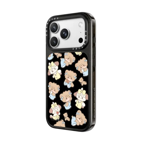 souffle & latte pattern | iPhone 18 Pro Max / Impact Case MagSafe Compatible - Glossy / Glossy Black | Image 2