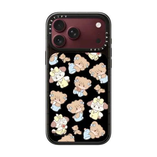 souffle & latte pattern | iPhone 18 Pro Max / Impact Case MagSafe Compatible - Glossy / Glossy Black | Image 1