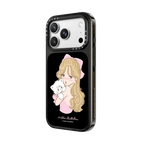 girl & mousse (pink) | iPhone 18 Pro / Impact Case MagSafe Compatible - Glossy / Glossy Black | Image 2