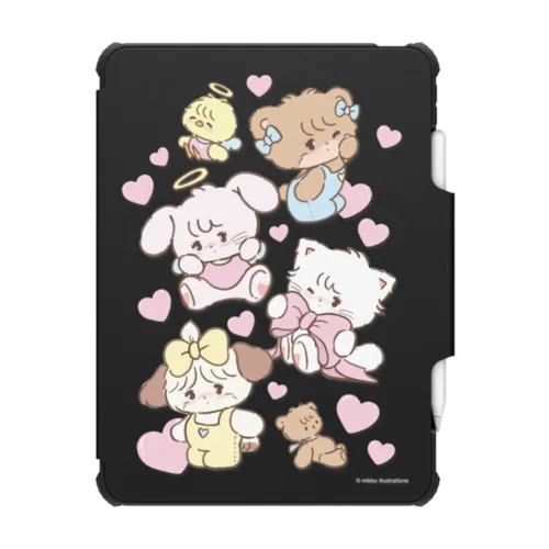 mikko characters | iPad Pro 11-inch (3rd/4th gen) / iPad Impact Folio Case / Black | Image 1
