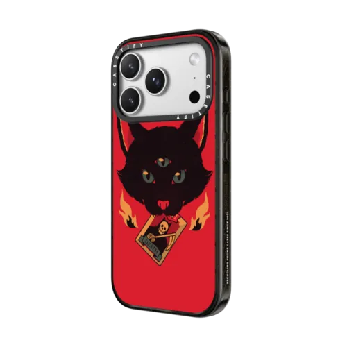 Cat Tarot Death | iPhone 17 Pro Max / Impact Case MagSafe Compatible / Black | Image 2