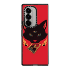 Cat Tarot Death | Galaxy Z Fold6 / Impact Case / Black | Image 1