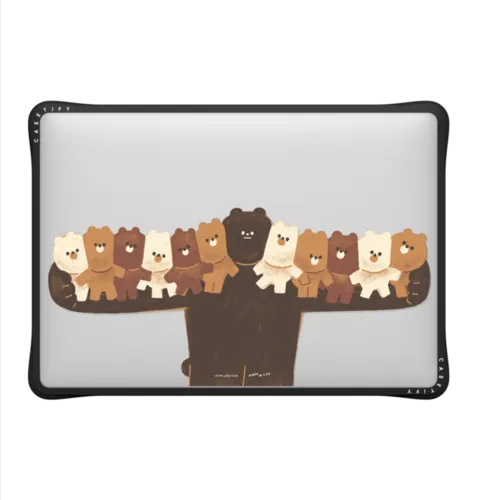 Bear Hug MacBook | MacBook Air 13-inch (M1 / Intel) / MacBook Impact Case / Black | Image 2