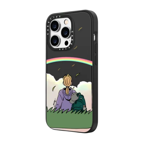 Grim B Rainbow for Her Case | iPhone 14 Pro Max / Impact Case / Matte Black | Image 2