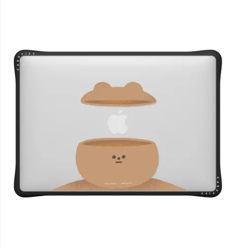 Bear In Mind MacBook | MacBook Air 13-inch (M1 / Intel) / MacBook Impact Case / Black | Image 2