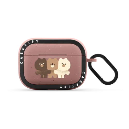 So Many Bears AirPods - A | AirPods Pro 2 / Earbuds Bounce Case / Matte Dusty Rose | Image 1