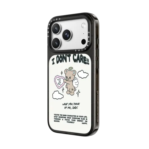 Angel Bear | iPhone 18 Pro Max / Impact Case MagSafe Compatible - Glossy / Glossy Black | Image 2