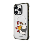 Big hug with my lovely friends by Lulu | iPhone 14 Pro Max / Ultra Impact Case MagSafe Compatible / Black | Image 2