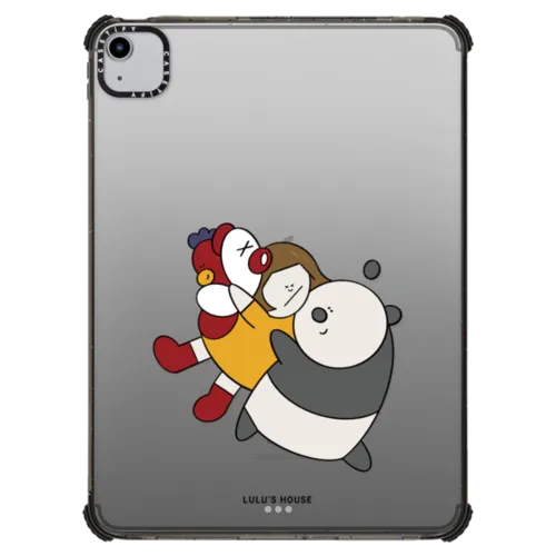 Big hug with my lovely friends by Lulu iPad | iPad Air (4th/5th gen) / iPad Impact Case / Black | Image 1