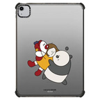 Big hug with my lovely friends by Lulu iPad | iPad Air (4th/5th gen) / iPad Impact Case / Black | Image 1