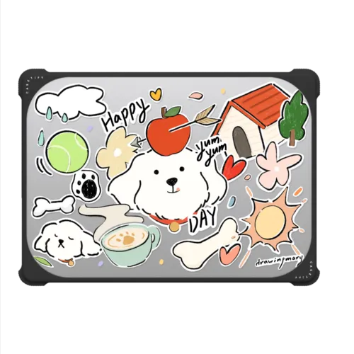 Happy Day by drawingmary | MacBook Pro 14-inch (M1 - M5) / MacBook Bounce Case / Black | Image 2