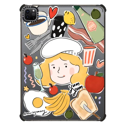 YumYum by drawingmary | iPad Pro 11-inch (3rd/4th gen) / iPad Impact Case / Black | Image 1