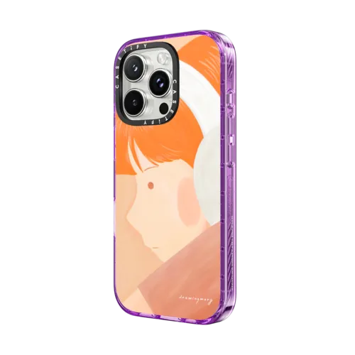 Close-up by drawingmary | iPhone 16 Pro Max / Impact Case MagSafe Compatible / Purple | Image 2