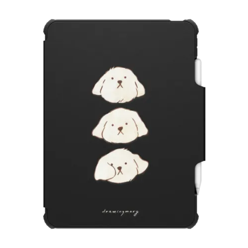 White Day by drawingmary | iPad Pro 11-inch (3rd/4th gen) / iPad Impact Folio Case / Black | Image 1