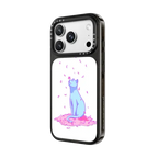 Sakura Cat | iPhone 18 Pro Max / Impact Case MagSafe Compatible - Glossy / Glossy Black | Image 2