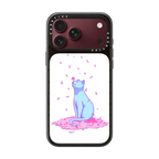 Sakura Cat | iPhone 18 Pro Max / Impact Case MagSafe Compatible - Glossy / Glossy Black | Image 1