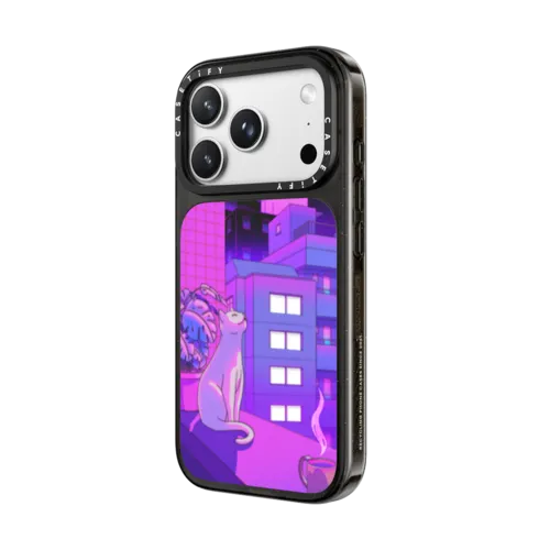 Under The Neon Moon | iPhone 18 Pro Max / Impact Case MagSafe Compatible - Glossy / Glossy Black | Image 2