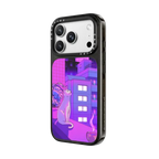 Under The Neon Moon | iPhone 18 Pro Max / Impact Case MagSafe Compatible - Glossy / Glossy Black | Image 2