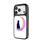Cat Moon | iPhone 18 Pro Max / Impact Case MagSafe Compatible - Glossy / Glossy Black | Image 2