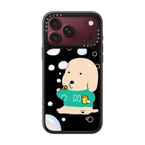 BUBBLE BY NAMSEE | iPhone 18 Pro Max / Impact Case MagSafe Compatible - Glossy / Glossy Black | Image 1