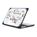 Bean The Cat Fitness MacBook Case | MacBook Pro 14-inch (M1 - M5) / MacBook Bounce Case / Black | Image 1