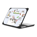 Bean The Cat Fitness MacBook Case | MacBook Pro 14-inch (M1 - M5) / MacBook Bounce Case / Black | Image 1