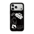 "ZERO ON THE DOG WAY" by ARUTA SOUP | iPhone 17 Pro Max / Impact Case MagSafe Compatible / Black | Image 1