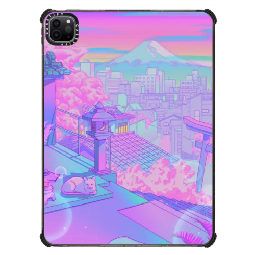 Fuji Blossom | iPad Pro 11-inch (3rd/4th gen) / iPad Impact Case / Black | Image 1