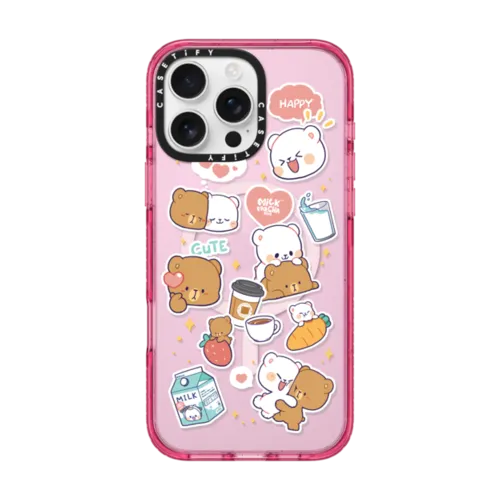 Happiness is You | iPhone 16 Pro Max / Impact Case MagSafe Compatible / Pink Fizz | Image 1