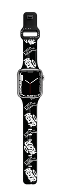 "A-SOUP letter" by ARUTA SOUP | Apple Watch Series 7-9 (45mm) / Impact Band / Black | Image 1