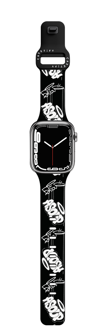 "A-SOUP letter" by ARUTA SOUP | Apple Watch Series 7-9 (45mm) / Impact Band / Black | Image 1