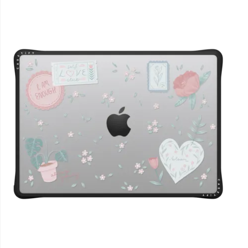 Self-Care Stickers by Ivory Paper Co | MacBook Pro 14-inch (M1 - M5) / MacBook Impact Case / Black | Image 2