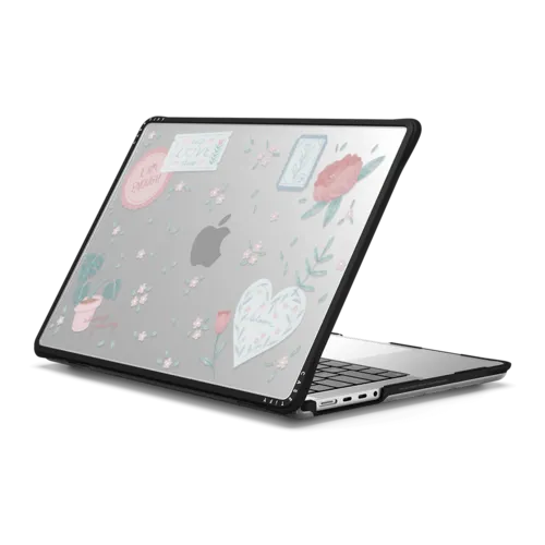 Self-Care Stickers by Ivory Paper Co | MacBook Pro 14-inch (M1 - M5) / MacBook Impact Case / Black | Image 1
