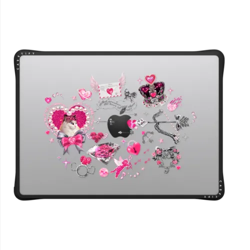 Cupid Cat by Mond Kim | MacBook Pro 14-inch (M1 - M5) / MacBook Impact Case / Black | Image 2