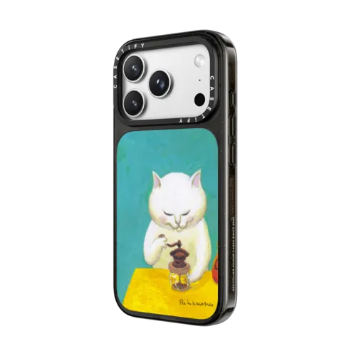grind coffee beans | iPhone 18 Pro Max / Impact Case MagSafe Compatible - Glossy / Glossy Black | Image 2